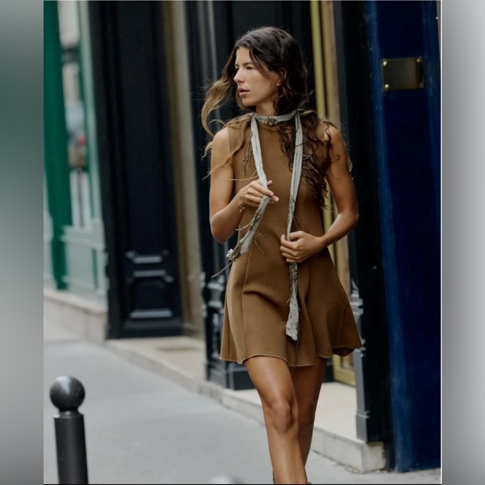 ZARA Stretch Knit Skater Dress